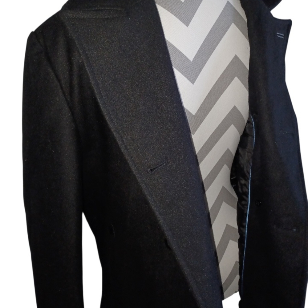 Black Rivet Kids Black Pea Coat